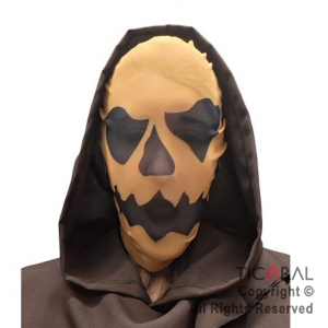 MASCARA CALABAZA TERROR HALLOWEEN TELA X 1